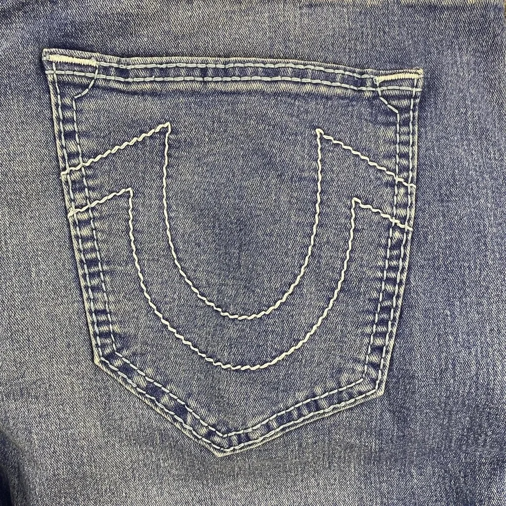 True Religion Geno Big T NF Slim Jeans Medium Neptune Wash Size 40 NWT $204